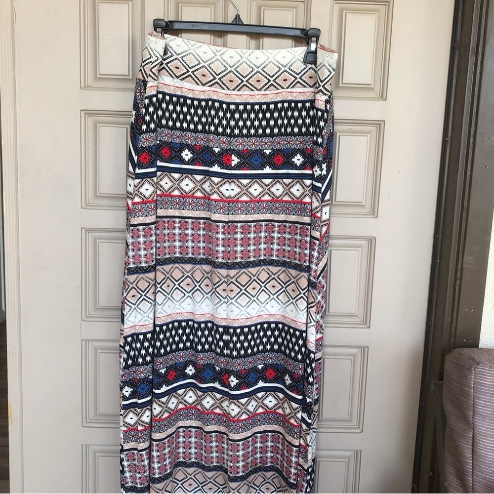 Unbranded Maxi Skirt SzS Graphic Southwest Print Spandex Mix